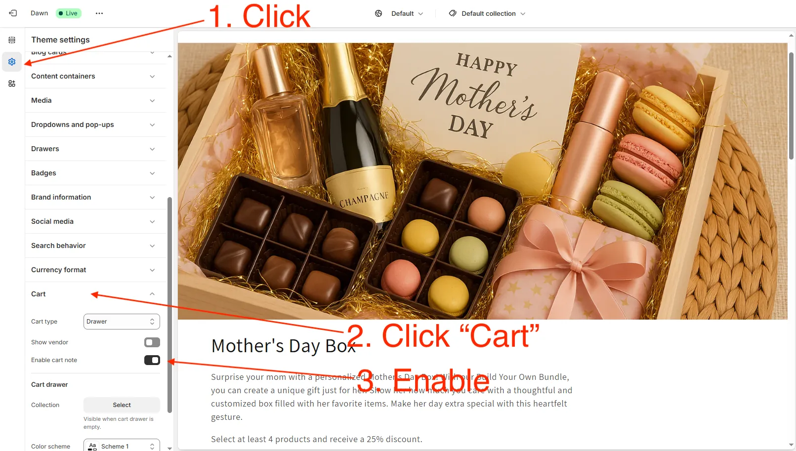 Cart note